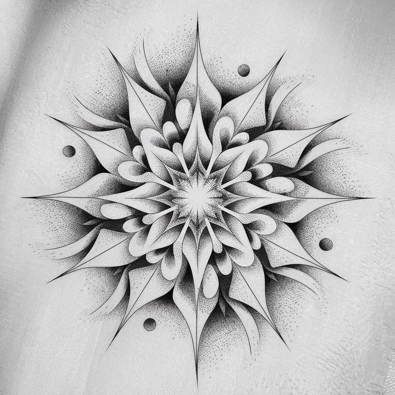 ornamental – tattoo design ideas free ai generated – delicate-arcs – for-abdomen – Gallery: mandalas-and-similar-inkby-ai