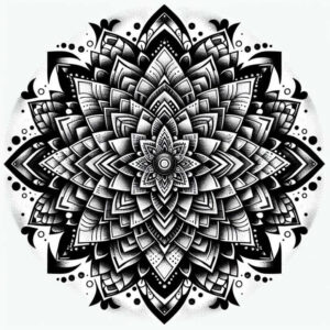 ornate-circle – tattoo design ideas free ai generated – spirituality – for-elbow – Gallery: mandalas-and-similar-inkby-ai