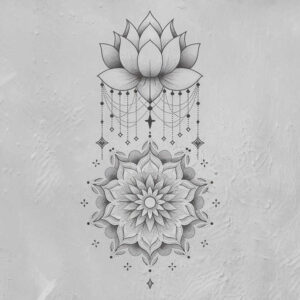 puzzle-pattern – tattoo design ideas free ai generated – harmony-lines – for-abdomen – Gallery: mandalas-and-similar-inkby-ai