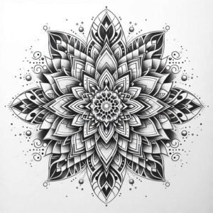 puzzle-pattern – tattoo design ideas free ai generated – ornamental-web – for-upper-thigh – Gallery: mandalas-and-similar-inkby-ai