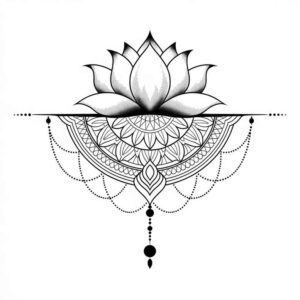 radial-symmetry – tattoo design ideas free ai generated – mesmerizing – for-lower-leg – Gallery: mandalas-and-similar-inkby-ai
