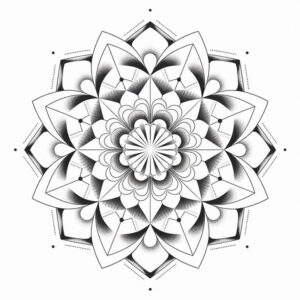 radiating-lines – tattoo design ideas free ai generated – centered – for-triceps – Gallery: mandalas-and-similar-inkby-ai