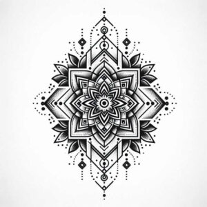 sacred-geometry – tattoo design ideas free ai generated – radiant-center – for-foot – Gallery: mandalas-and-similar-inkby-ai