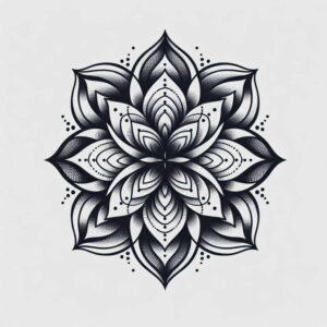 spiritual-design – tattoo design ideas free ai generated – circular-grid – for-knee – Gallery: mandalas-and-similar-inkby-ai