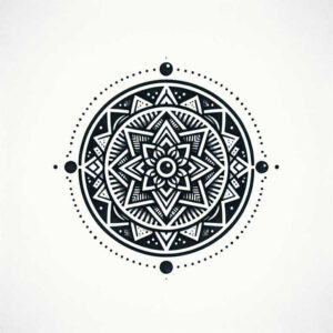 spokes – tattoo design ideas free ai generated – inward-focus – for-triceps – Gallery: mandalas-and-similar-inkby-ai