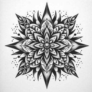 subtle-fill – tattoo design ideas free ai generated – calm-mind – for-foot – Gallery: mandalas-and-similar-inkby-ai