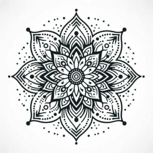 subtle-fill – tattoo design ideas free ai generated – detailed-symmetry – for-neck – Gallery: mandalas-and-similar-inkby-ai