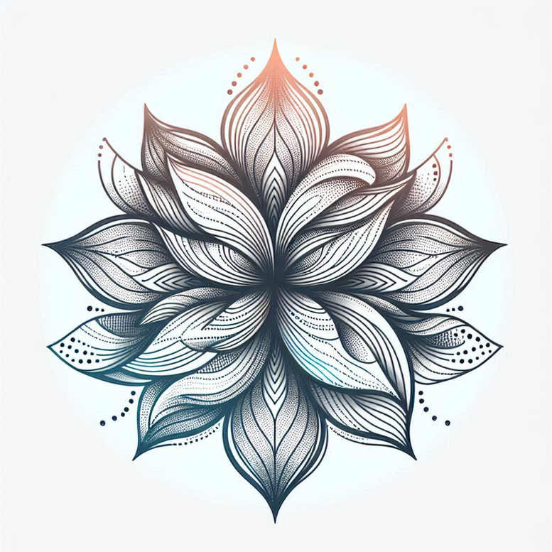 symmetric – tattoo design ideas free ai generated – circular-grid – for-toe – Gallery: mandalas-and-similar-inkby-ai