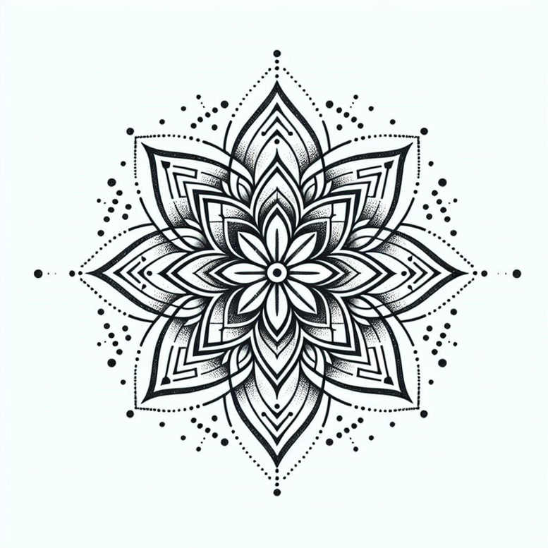 mandalas-and-similar tattoo design ideas patterned abstract embodying determination