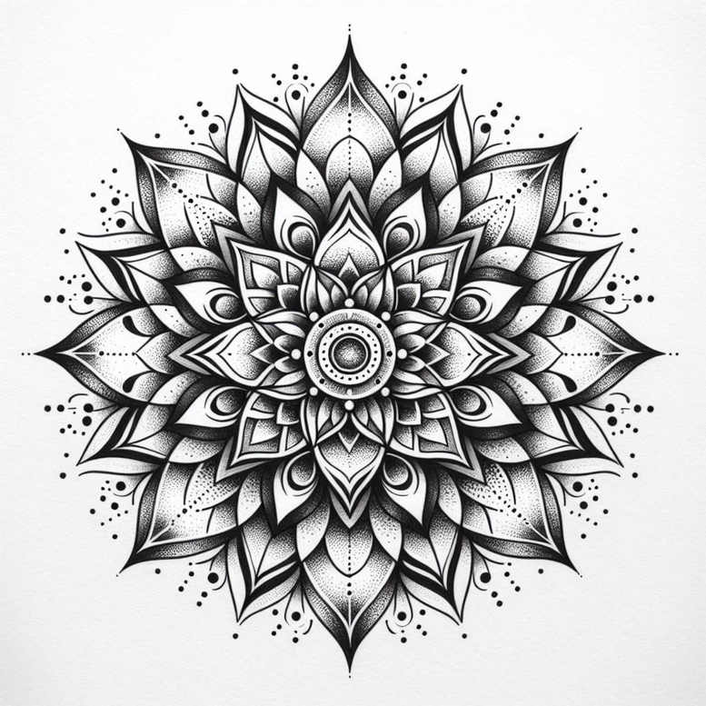 mandalas-and-similar tattoo design ideas radiant center artistic for triceps