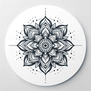 mandalas-and-similar tattoo design ideas unending balance for behind ear