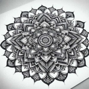 mandalas-and-similar tattoo design ideas detailed lines circular for arm