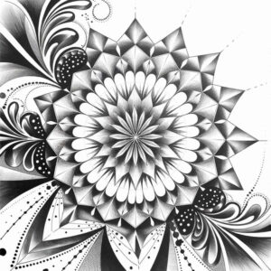 mandalas-and-similar tattoo design ideas circle segments floral motifs shows determination