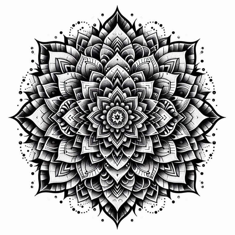 mandalas-and-similar tattoo design ideas spokes geometric patterns meaning perseverance