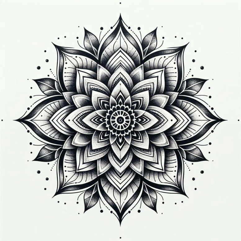 mandalas-and-similar tattoo design ideas balance geometric patterns symbolising strength