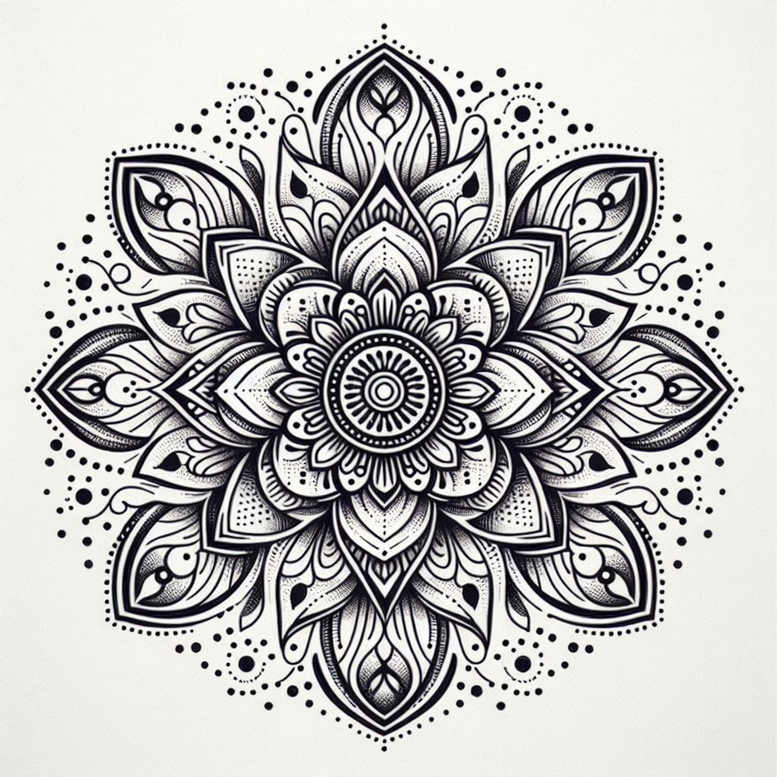 mandalas-and-similar tattoo design ideas repetition harmonious design meaning determination
