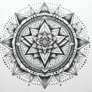 mandalas-and-similar tattoo design ideas infinite pattern mandala art for lower back