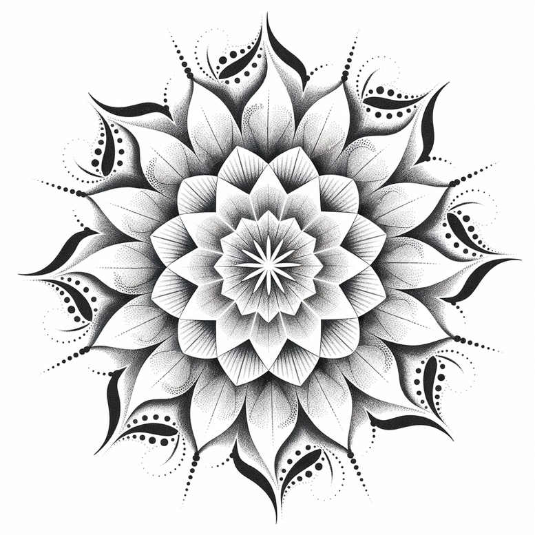 mandalas-and-similar tattoo design ideas centered ornamental for shoulder blade