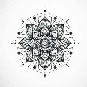 mandalas-and-similar tattoo design ideas spokes ornamental for spine
