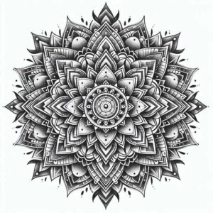 mandalas-and-similar tattoo design ideas centerpiece ornamental for upper thigh