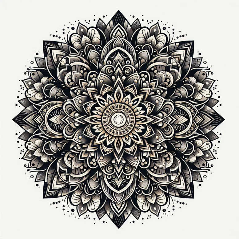 mandalas-and-similar tattoo design ideas dynamic center patterned strength and power