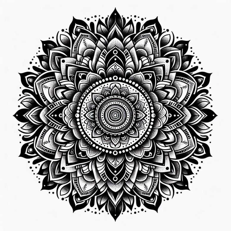mandalas-and-similar tattoo design ideas hypnotic peaceful for ribs