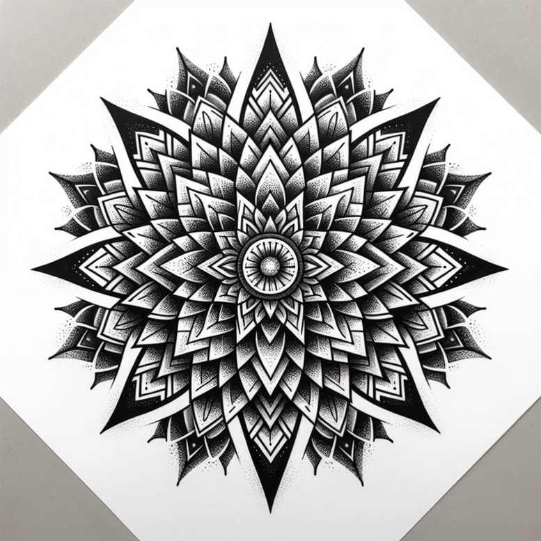 mandalas-and-similar tattoo design ideas radiant center peaceful strength and power