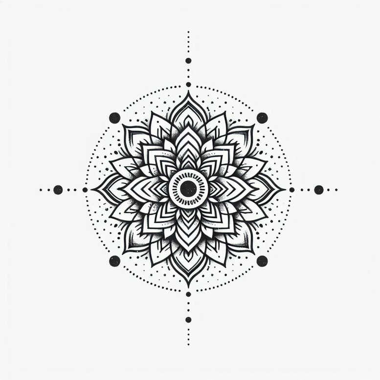 mandalas-and-similar tattoo design ideas infinity motif ritual for lower chest