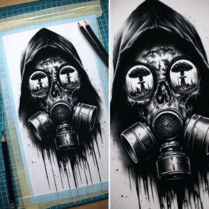 cultural-motif-mask – tattoo design ideas free ai generated – realism-form-fidelity – for-palm – Gallery: masks-inkby-ai