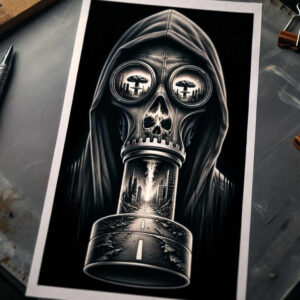 masks – tattoo design ideas free ai generated – realism-moist-effect – for-shoulder – Gallery: masks-inkby-ai