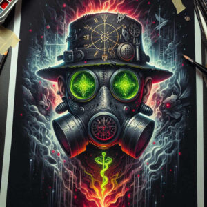 masks tattoo design ideas Realism detail accuracy dramatic expression for upper shoulder