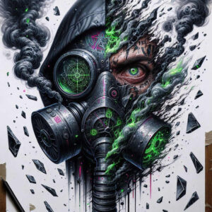 masks tattoo design ideas detailed textures ornamental lines stands for resilience