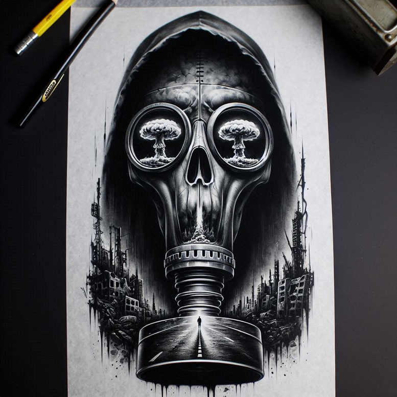 masks tattoo design ideas textured symbolic meaning for thigh
