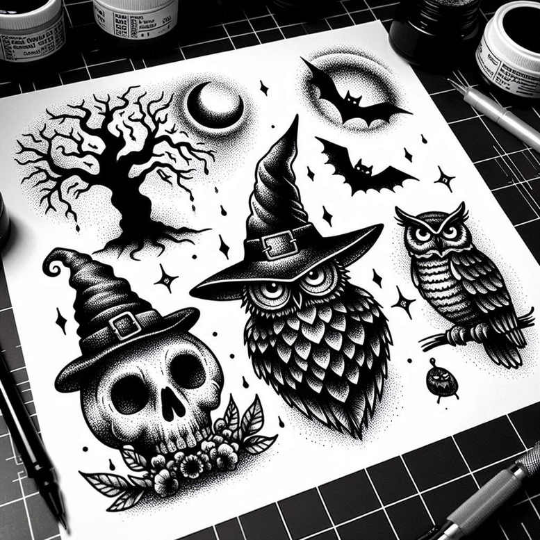 clear-cut – tattoo design ideas free ai generated – ornamental – for-upper-arm – Gallery: minimalistic-inkby-ai