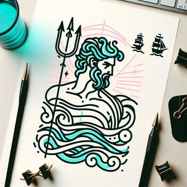 little-tattoo – tattoo design ideas free ai generated – spiritual-focus – for-upper-chest – Gallery: minimalistic-inkby-ai