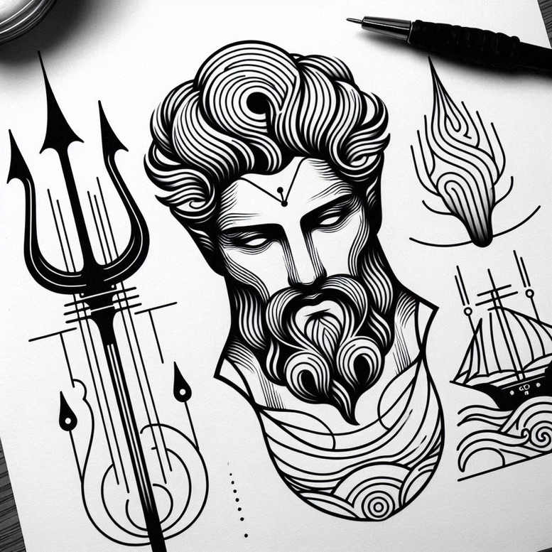 micro-line – tattoo design ideas free ai generated – fine-line – for-sternum – Gallery: minimalistic-inkby-ai
