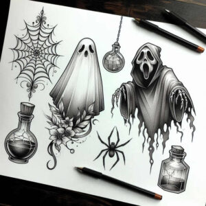 point-minimal – tattoo design ideas free ai generated – filigree – for-triceps – Gallery: minimalistic-inkby-ai