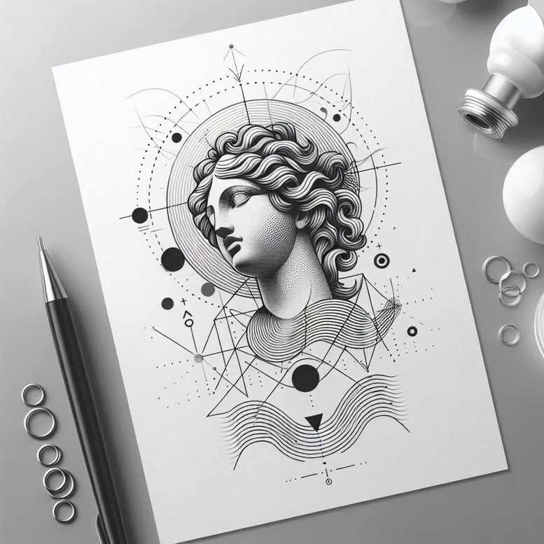 refined-ink – tattoo design ideas free ai generated – infinite-pattern – for-hand – Gallery: minimalistic-inkby-ai