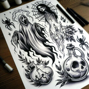minimalistic tattoo design ideas delicate balance for heel