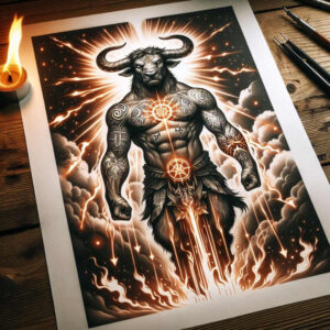 monster-and-evil – tattoo design ideas free ai generated – dreadful – for-shoulder-blade – Gallery: monsters-greece-inkby-ai