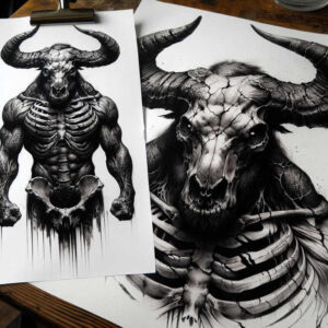 monster-and-evil – tattoo design ideas free ai generated – supernatural – for-hand – Gallery: monsters-greece-inkby-ai