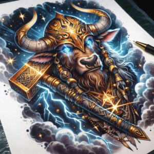 monster-and-spirituality – tattoo design ideas free ai generated – black-fog – for-shoulder-blade – Gallery: monsters-greece-inkby-ai