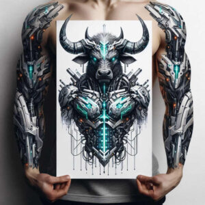 monster-as-challenge – tattoo design ideas free ai generated – torment – for-triceps – Gallery: monsters-greece-inkby-ai