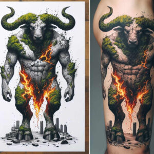 monster-from-depths – tattoo design ideas free ai generated – macabre – for-chest – Gallery: monsters-greece-inkby-ai