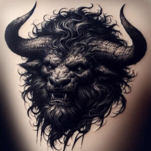 monster-from-myths – tattoo design ideas free ai generated – witchcraft – for-back-of-neck – Gallery: monsters-greece-inkby-ai