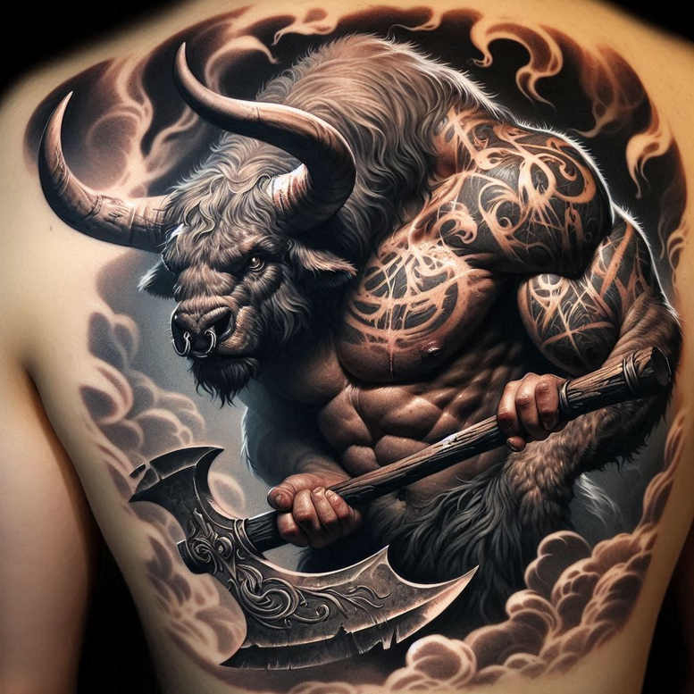 monster-with-details – tattoo design ideas free ai generated – horror – for-elbow – Gallery: monsters-greece-inkby-ai