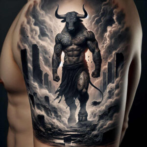 powerful-monster – tattoo design ideas free ai generated – distorted – for-fingers – Gallery: monsters-greece-inkby-ai