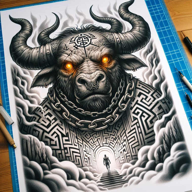 monsters-greece tattoo design ideas Surrealism phantom creepy represents resilience