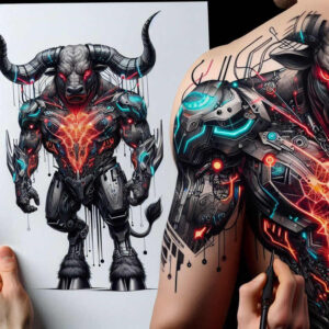 monsters-greece tattoo design ideas ultra-detailed sinister for wrist side