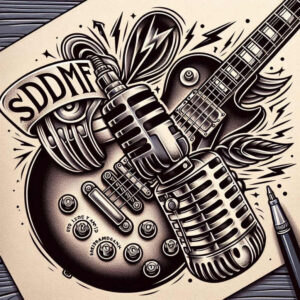 note-and-note – tattoo design ideas free ai generated – gentle-angle – for-inner-arm – Gallery: music-inkby-ai